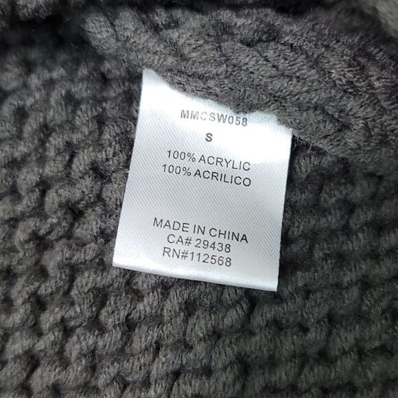 New MM Couture chunky knit cropped sweater Size Small - Picture 6 of 6